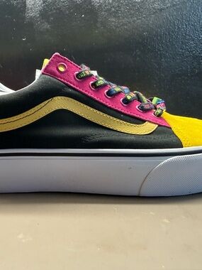 New with Box Mens Vans Old Skool Platform Vans Beads Multicolor Suede Men 11.5